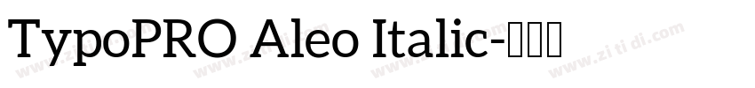 TypoPRO Aleo Italic字体转换